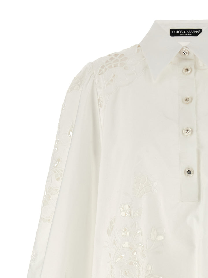 Dolce &amp; Gabbana White Cotton Short Dress