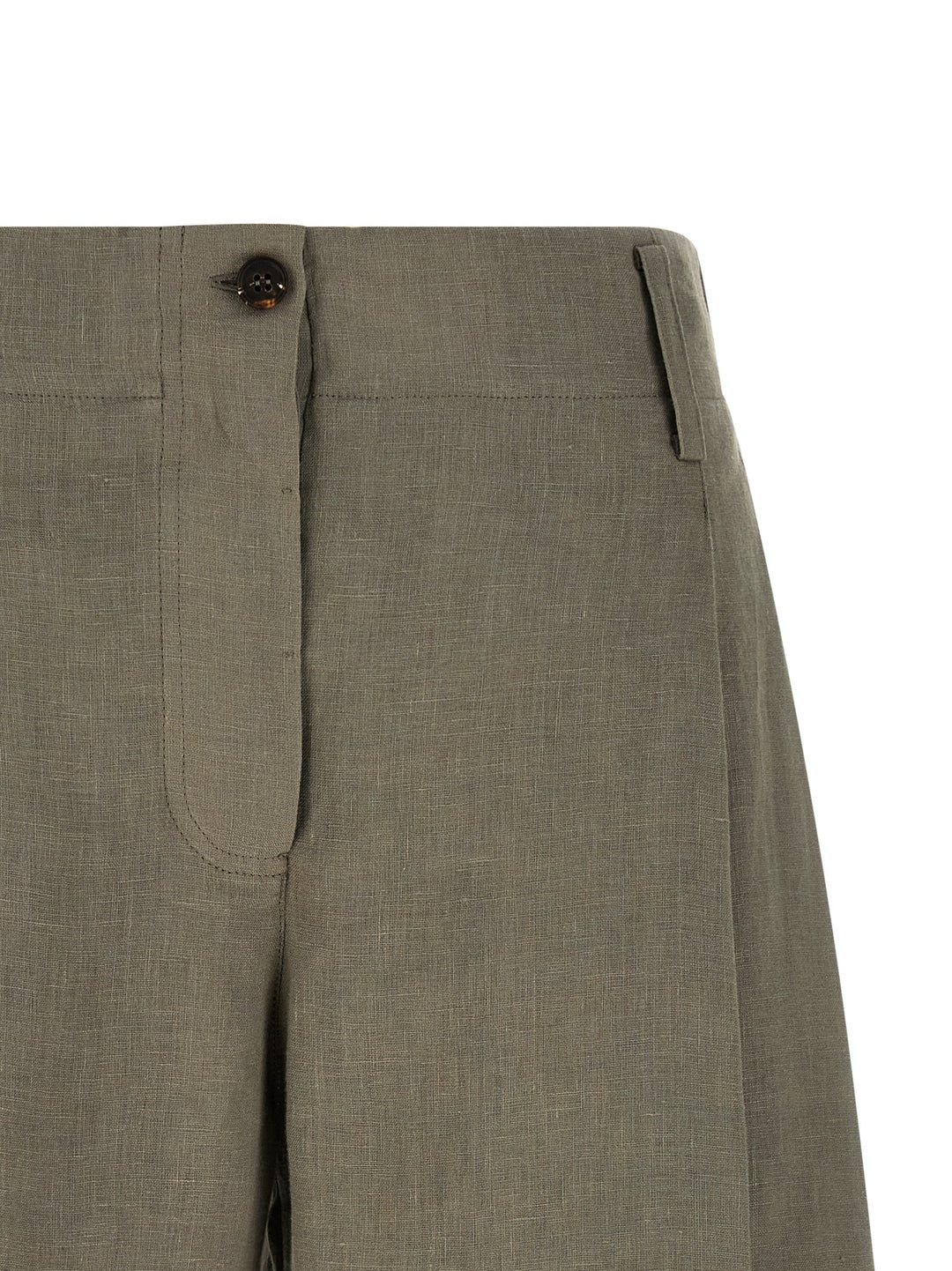 Brunello Cucinelli Bicolor Linen Bermuda Shorts