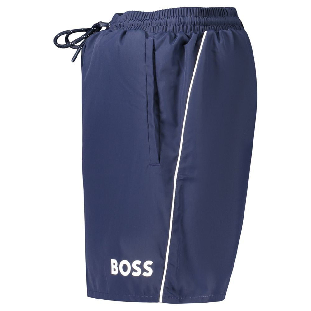 Hugo Boss Blue Polyester Men&