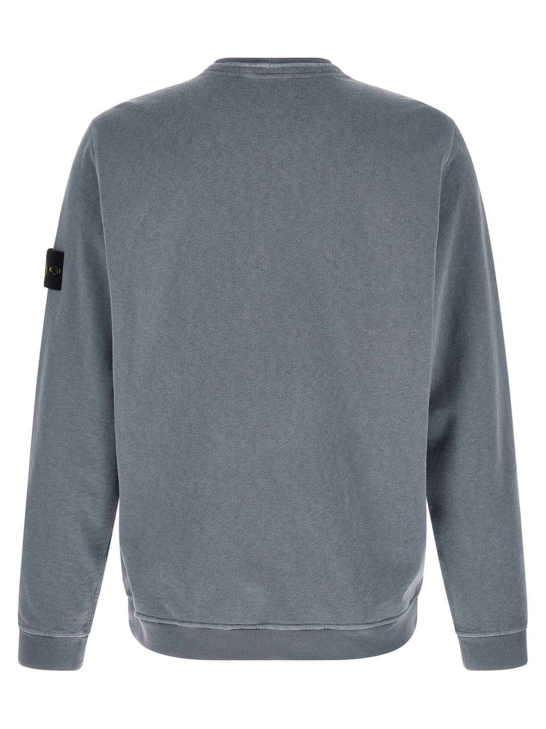 Stone Island Blue Cotton Sweatshirt