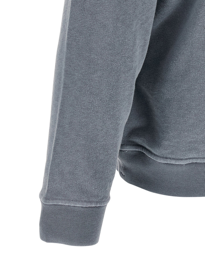 Stone Island Blue Cotton Sweatshirt