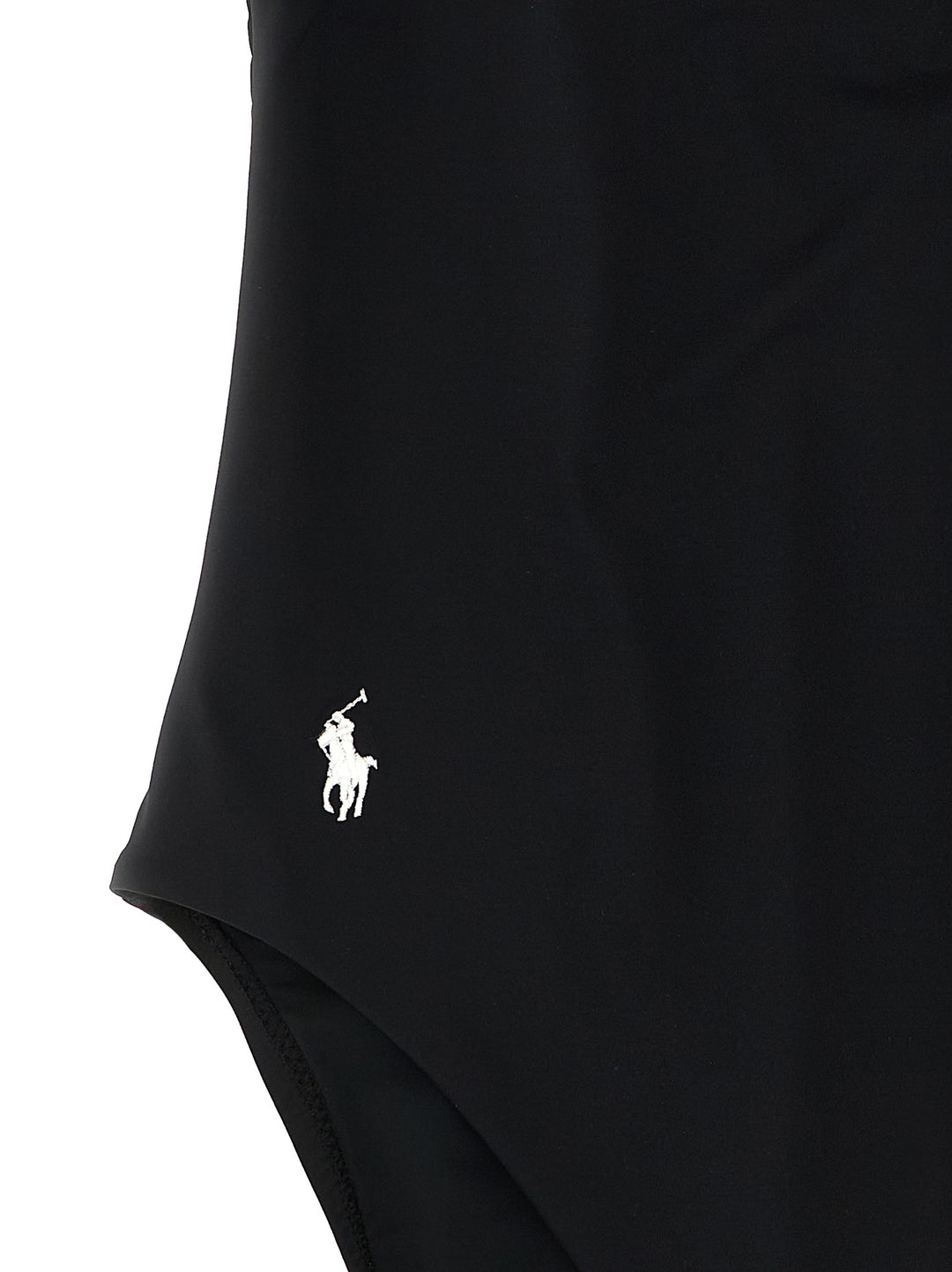 Polo Ralph Lauren Black Nylon One-Piece Swimsuit