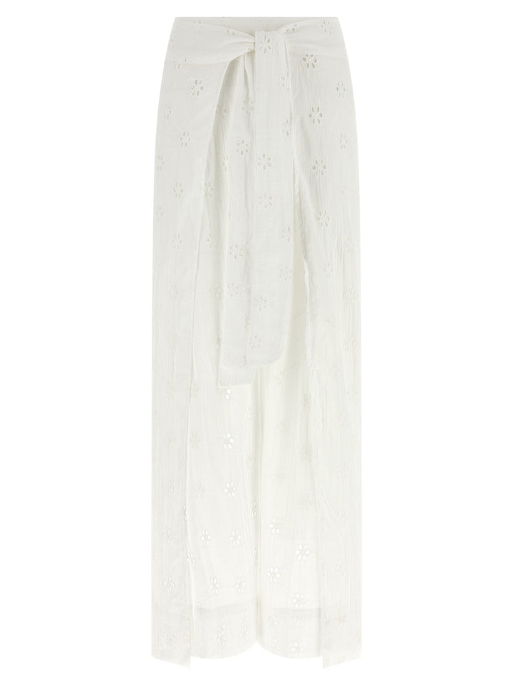 Polo Ralph Lauren White Cotton Casual Pants