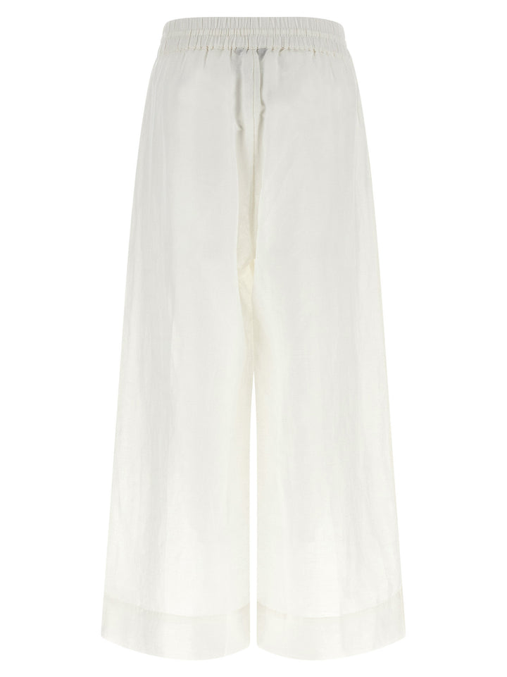 Polo Ralph Lauren White Linen Casual Pants