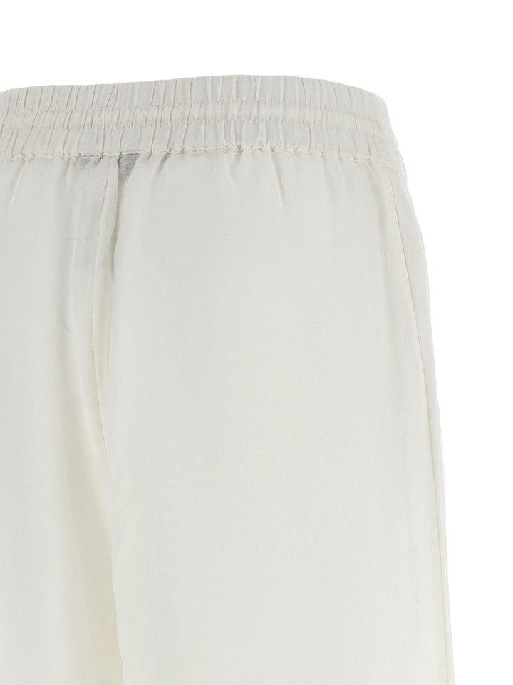 Polo Ralph Lauren White Linen Casual Pants