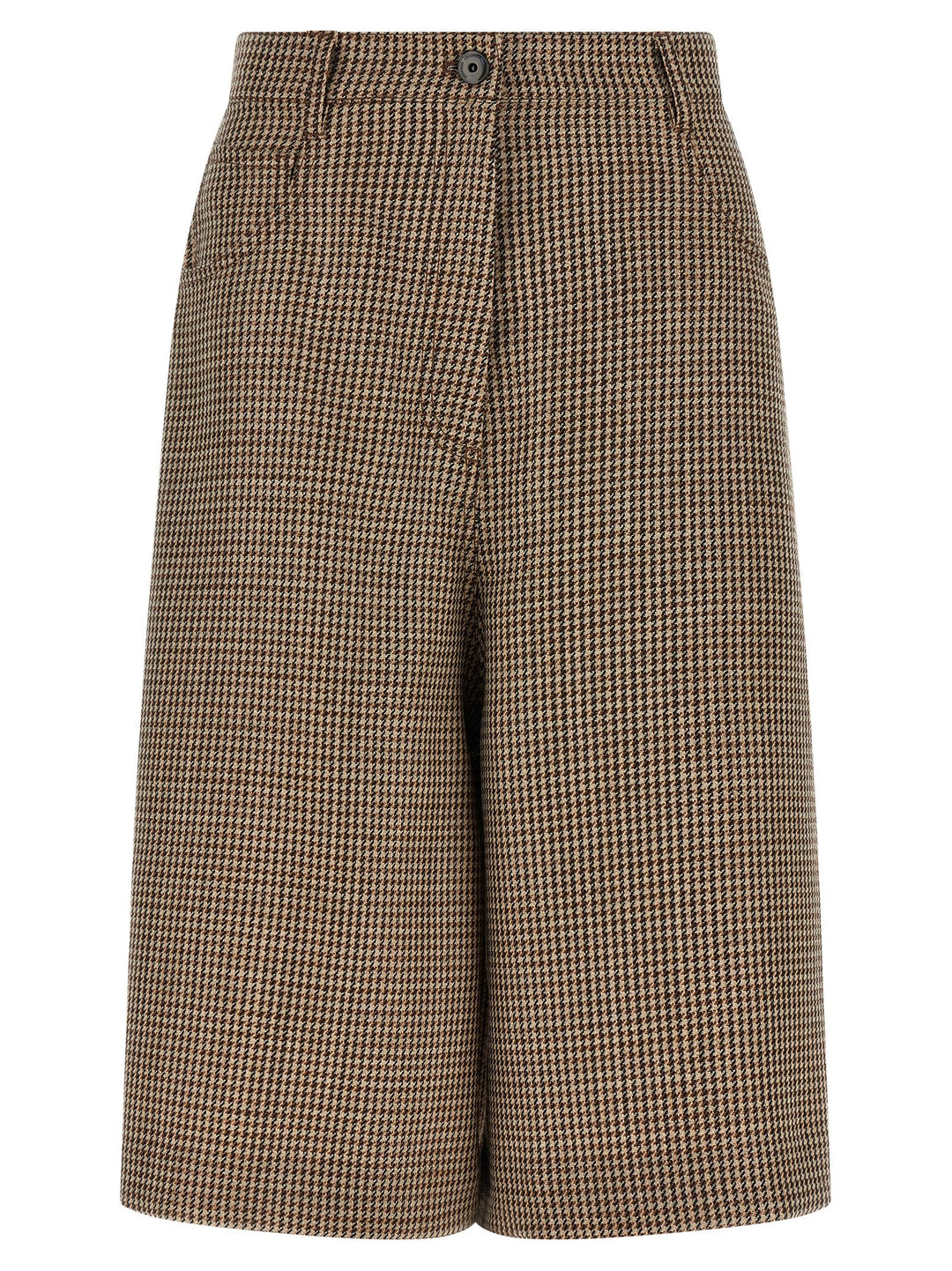 Brunello Cucinelli Brown Virgin Wool Bermuda Shorts