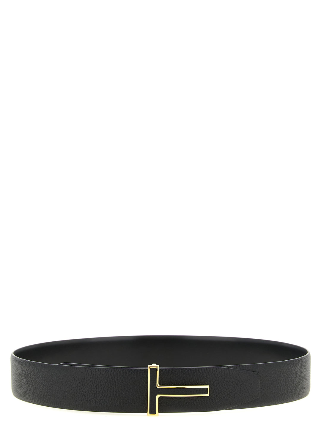 Tom Ford Black Calfskin Regular Belt
