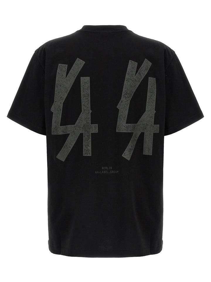 44 Label Group Black Cotton T-Shirt