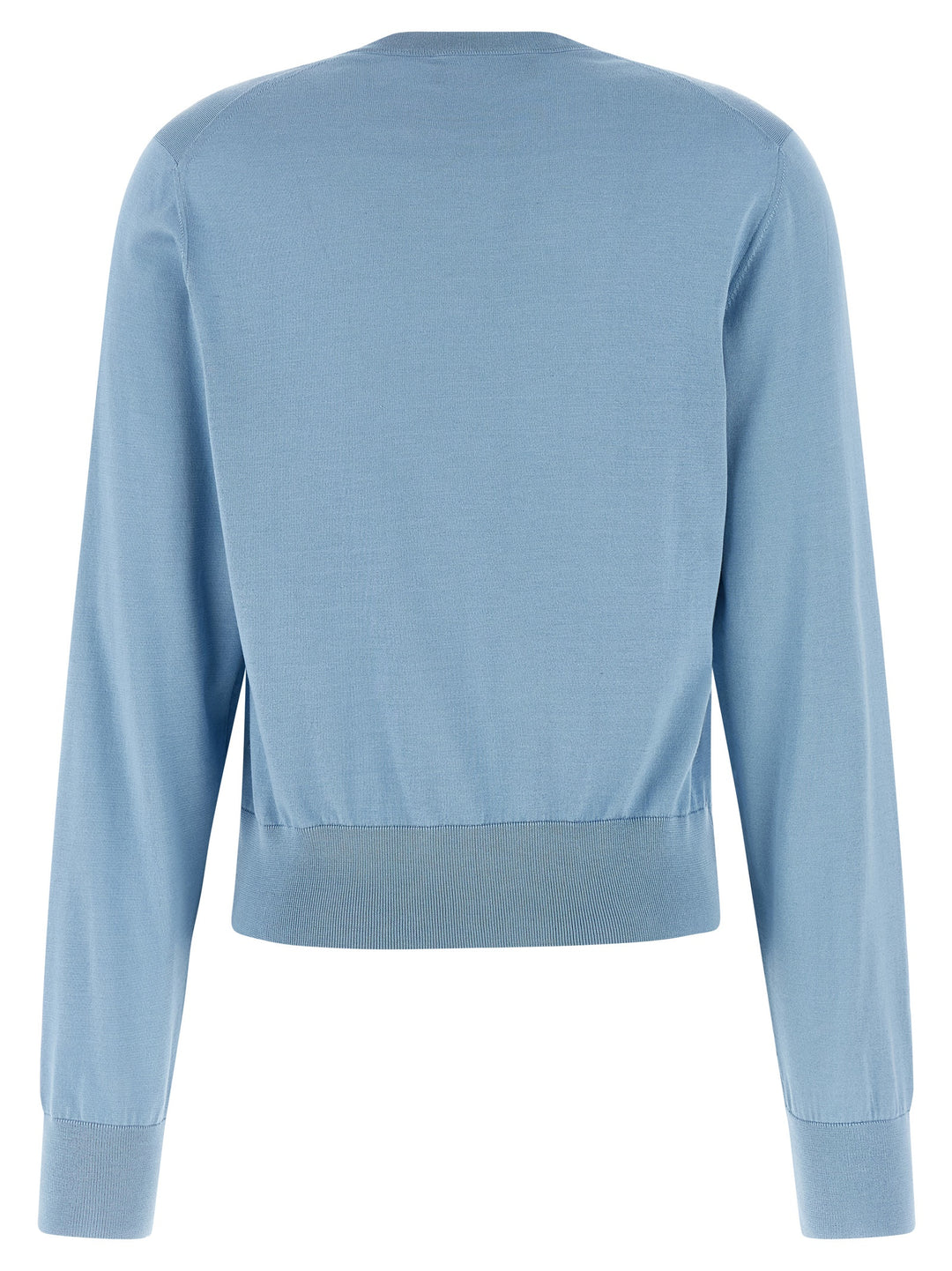Dolce &amp; Gabbana Blue Silk Cardigan
