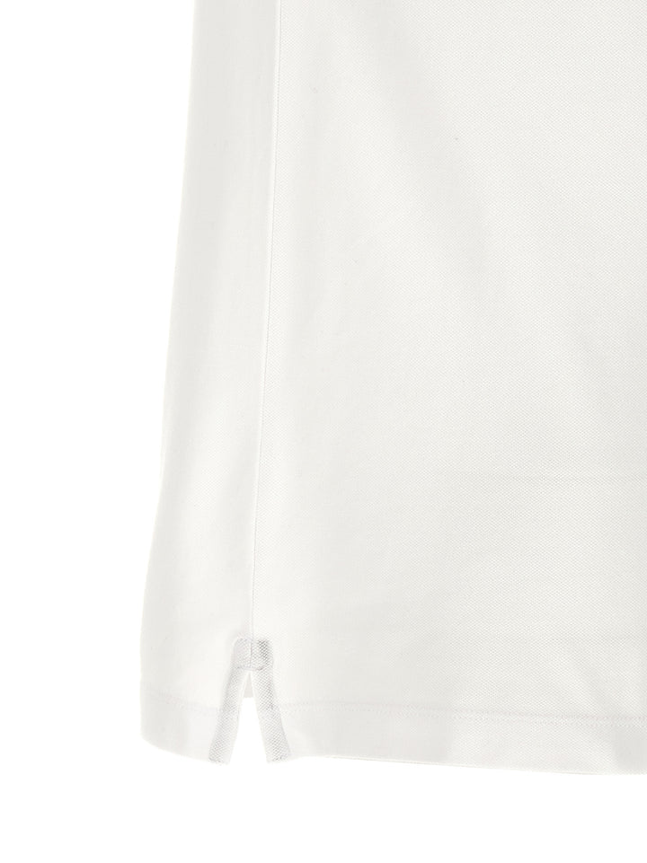 Stone Island White Cotton Polo Shirt