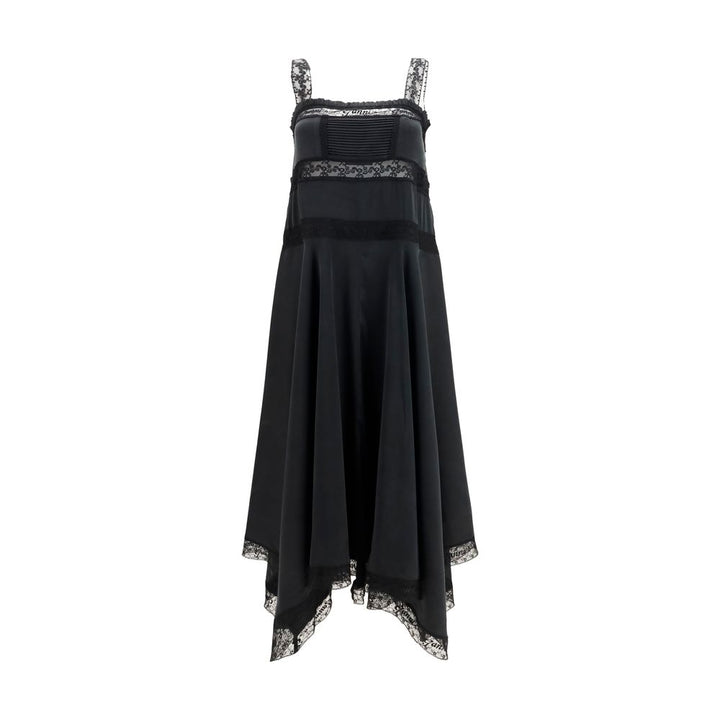 Ganni Black Silk Cocktail Dress