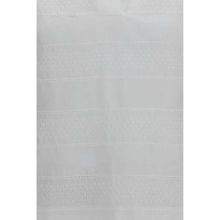 Brunello Cucinelli White Cotton Polo Shirt