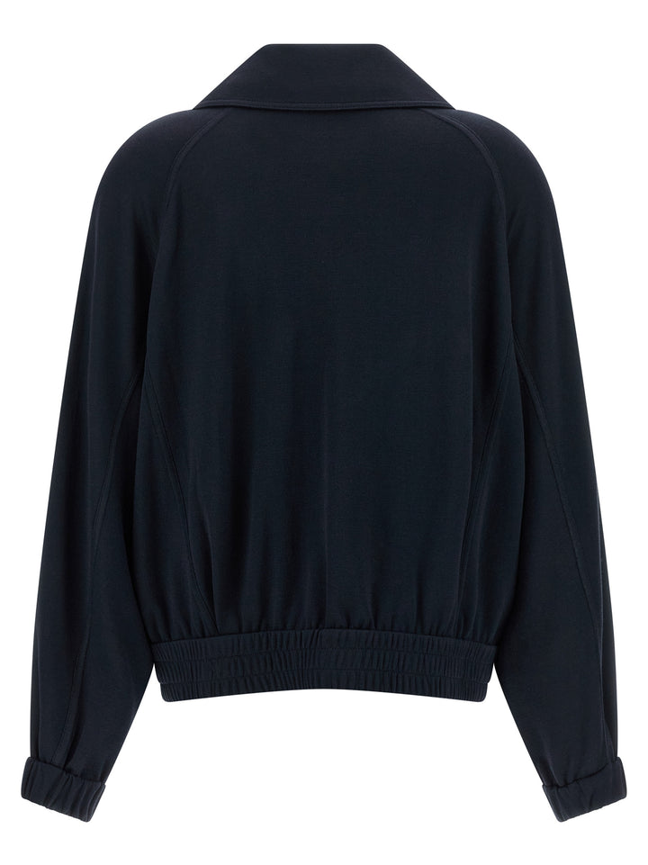 Brunello Cucinelli Blue Cotton Bomber