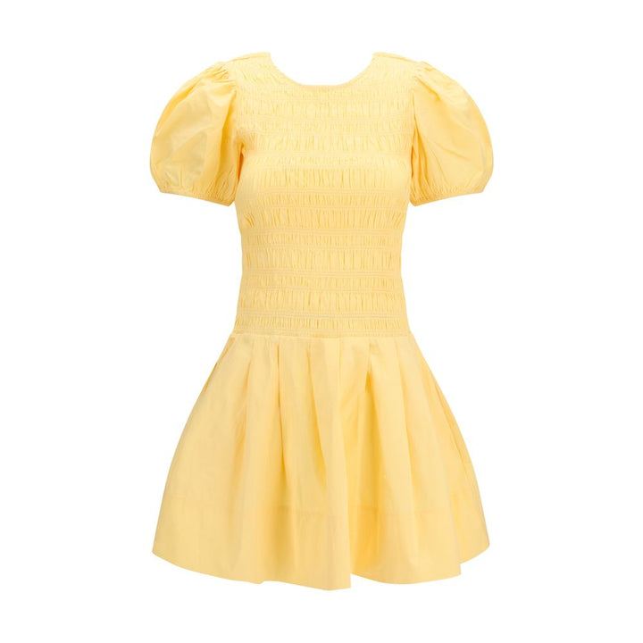 Ganni Bicolor Cotton Casual Dress