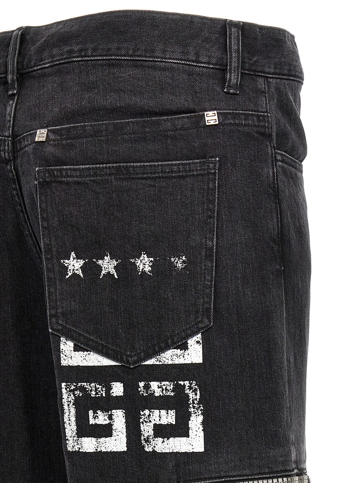 Givenchy Black Cotton Jeans Denim