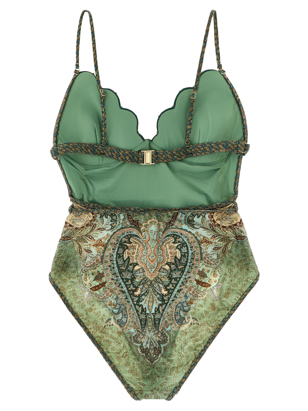 Zimmermann Bicolor Polyamide One-Piece Swimsuit