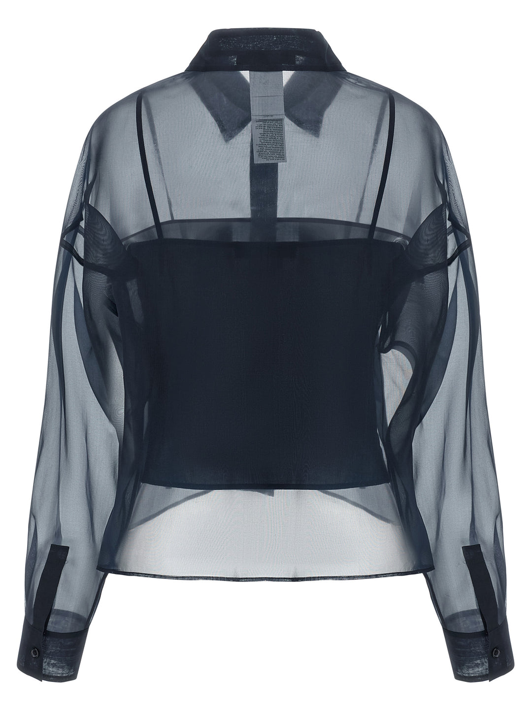 Max Mara Blue Cotton Blouse