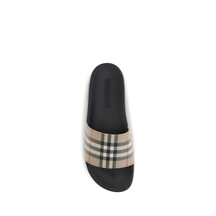Burberry Black Rubber Slides