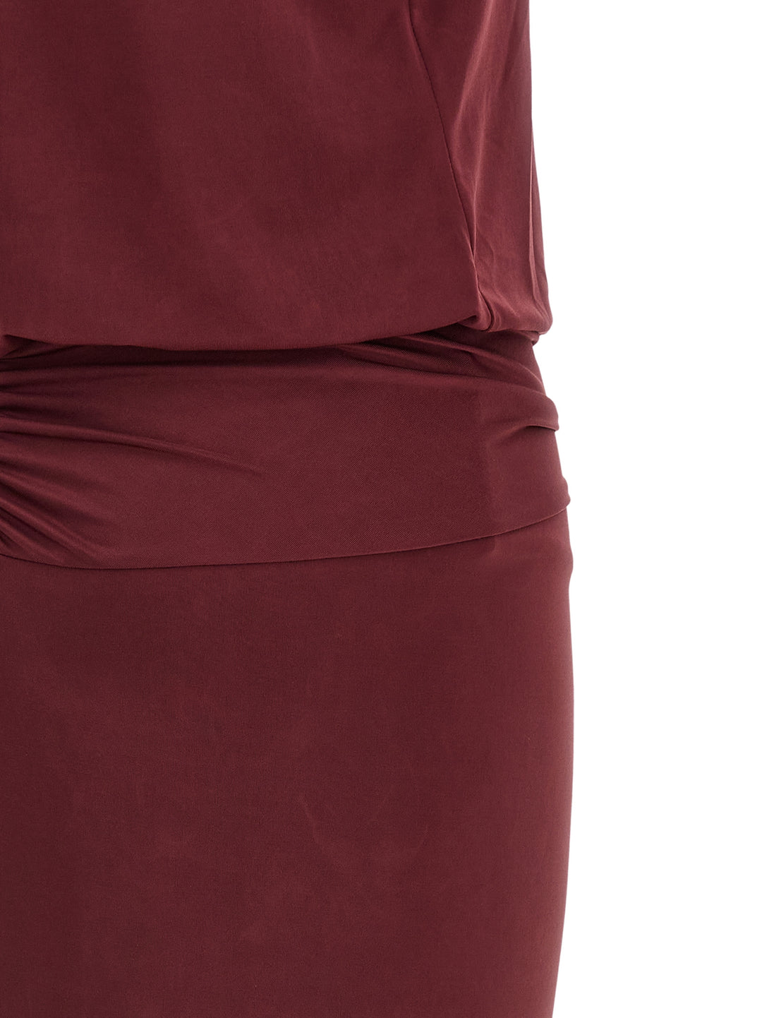 The Andamane Bordeaux Polyester Long Dress