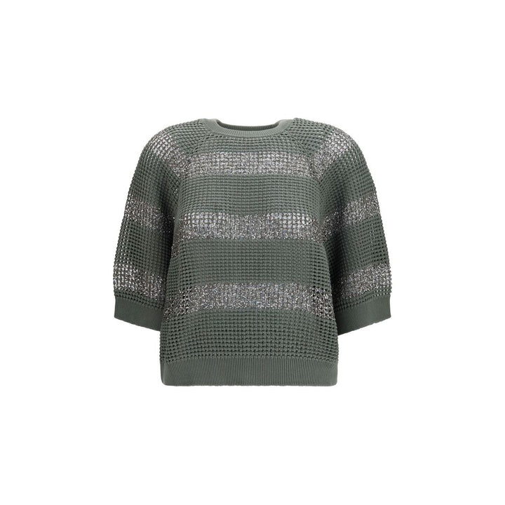 Brunello Cucinelli Bicolor Cotton Sweatshirt