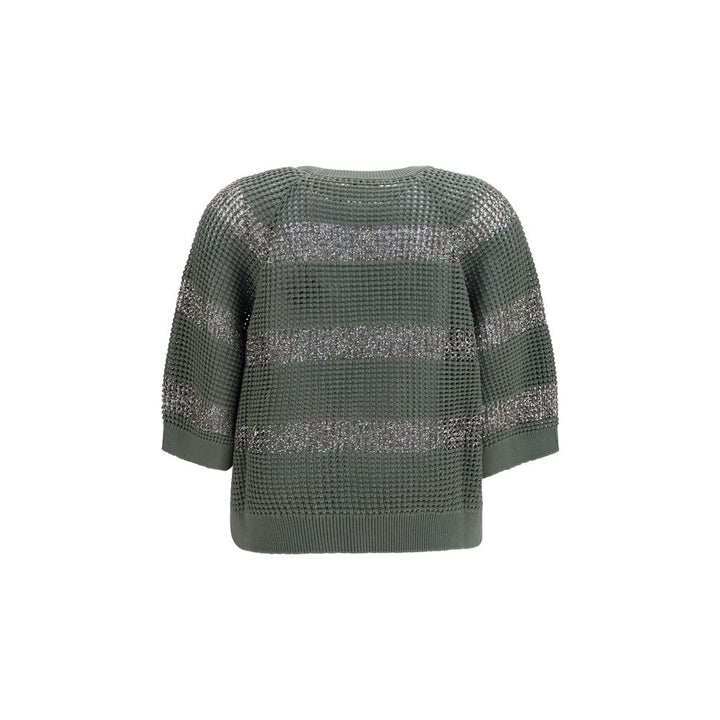 Brunello Cucinelli Bicolor Cotton Sweatshirt