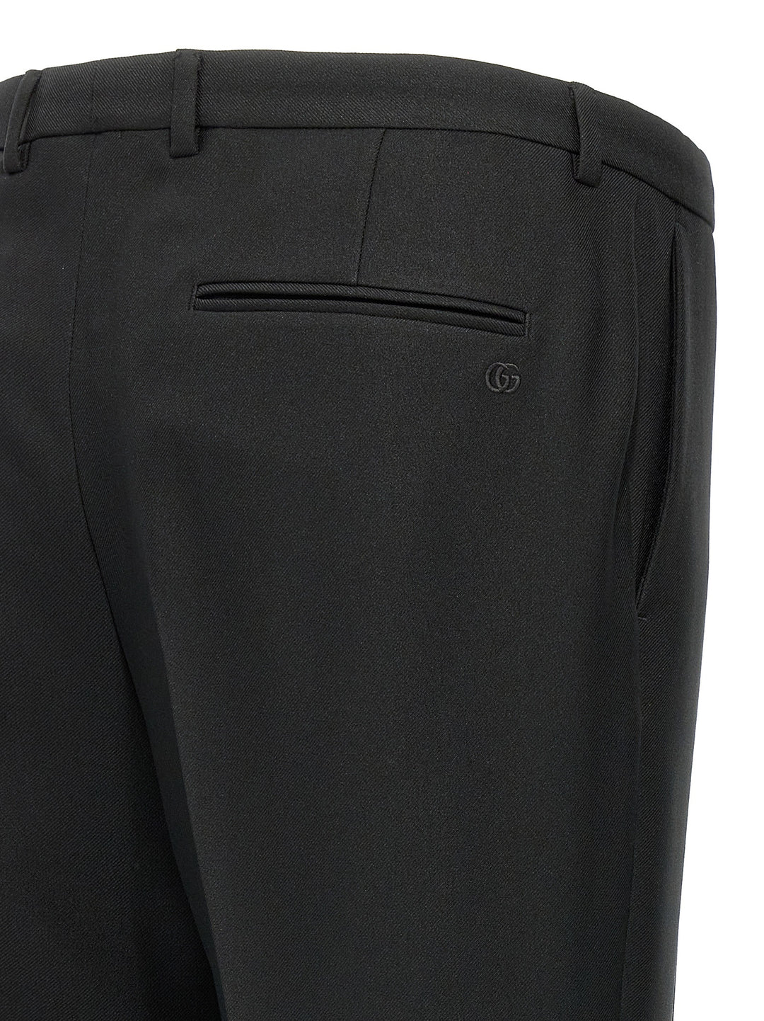 Gucci Black Polyester Casual Pants