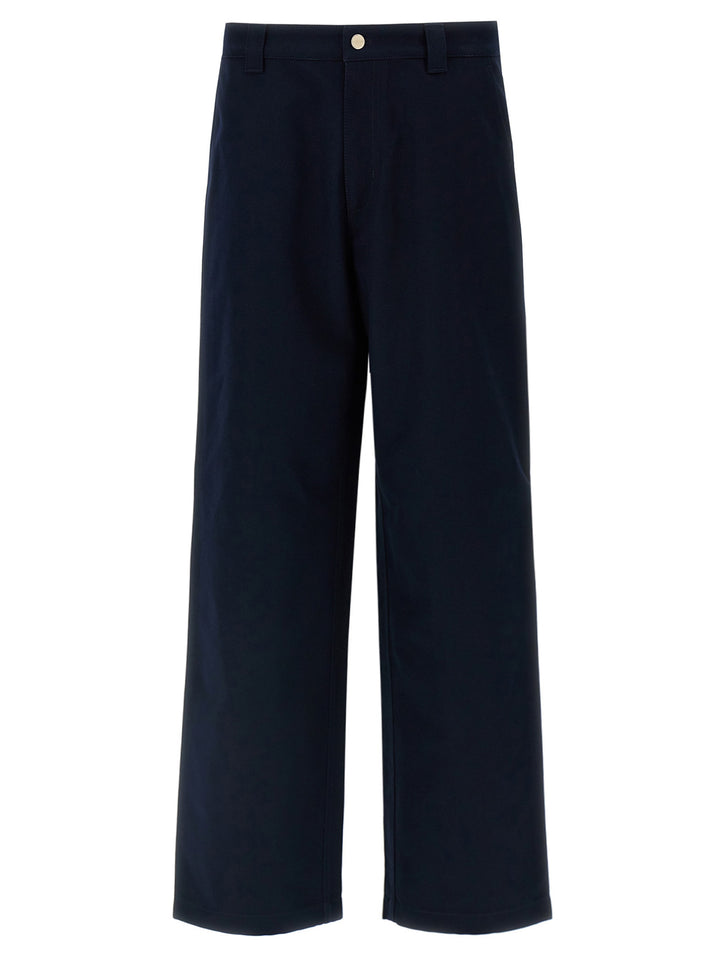 Gucci Blue Cotton Casual Pants