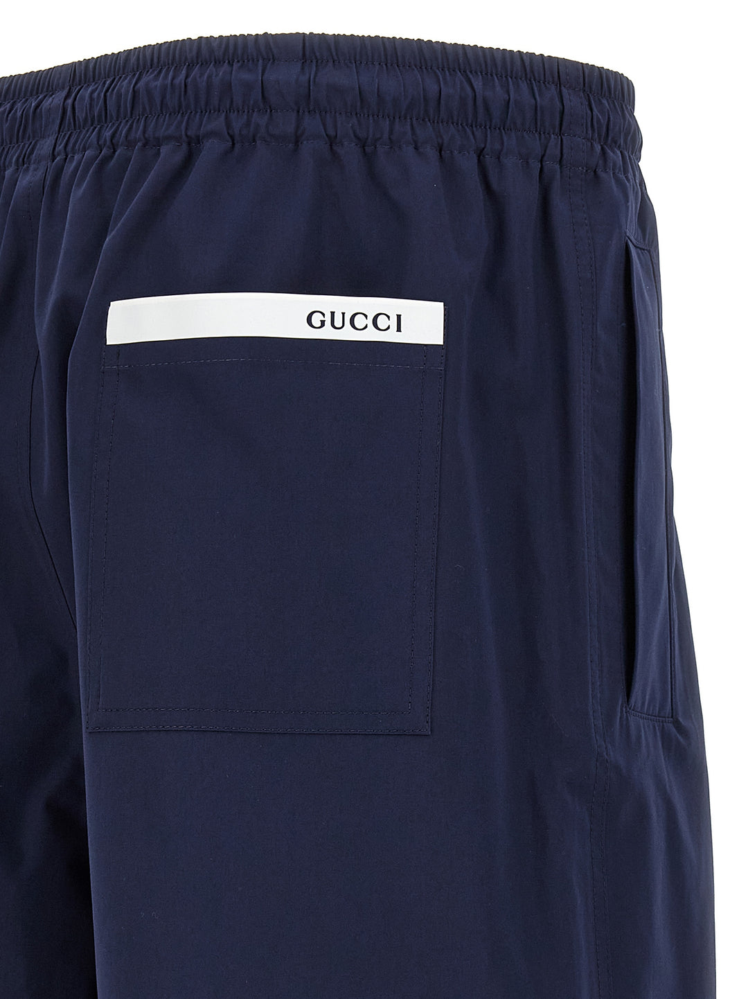 Gucci Blue Cotton Bermuda Shorts