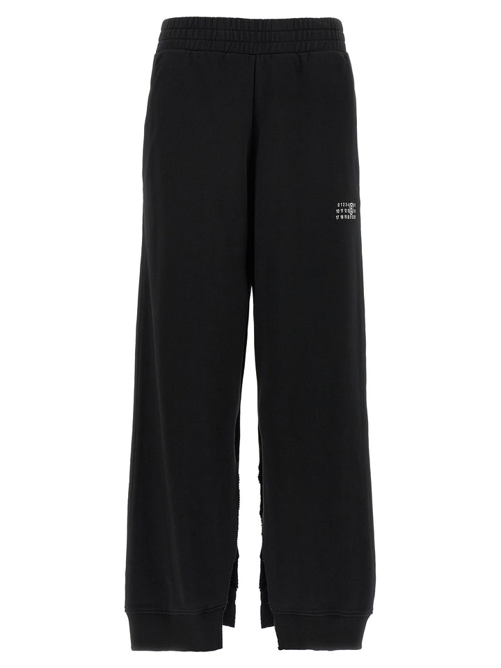 MM6 Maison Margiela Black Cotton Joggers (Workout Pants)