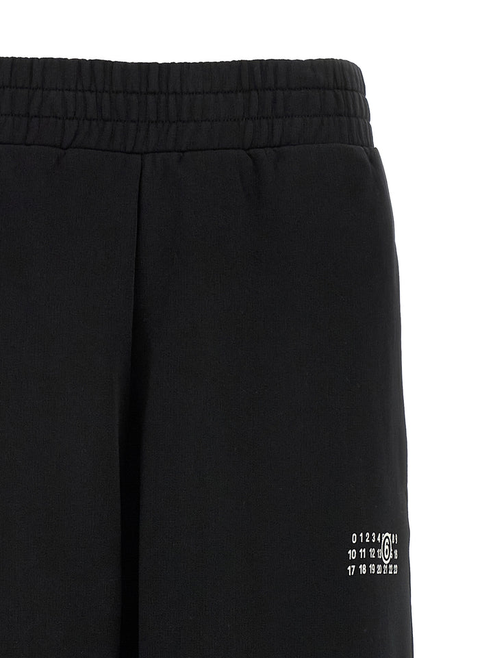 MM6 Maison Margiela Black Cotton Joggers (Workout Pants)