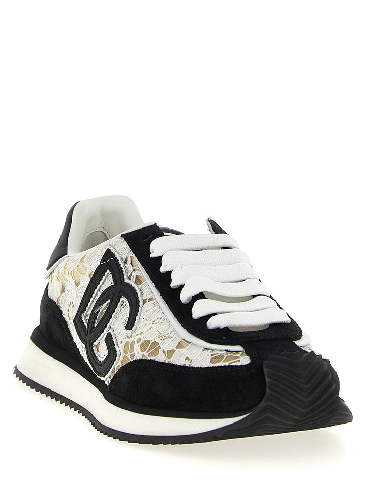 Dolce &amp; Gabbana Bicolor Cotton Sneakers
