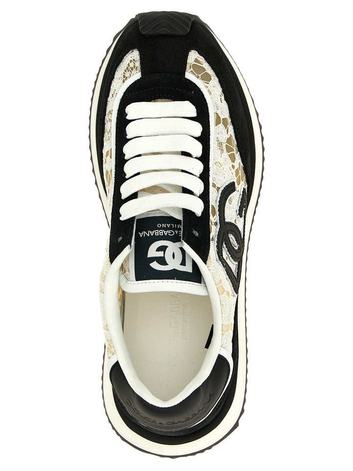 Dolce &amp; Gabbana Bicolor Cotton Sneakers