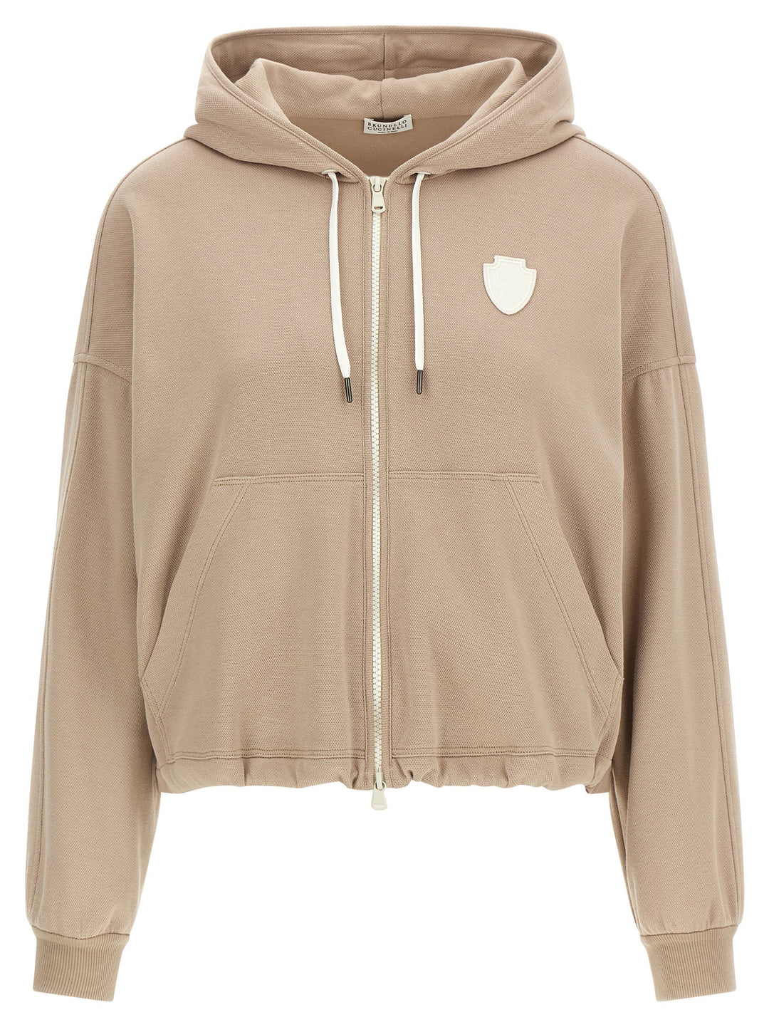 Brunello Cucinelli Beige Cotton Hoodie