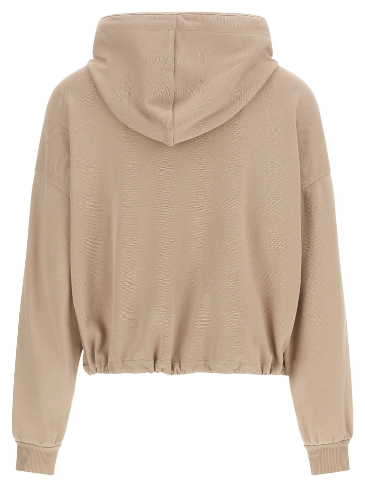 Brunello Cucinelli Beige Cotton Hoodie
