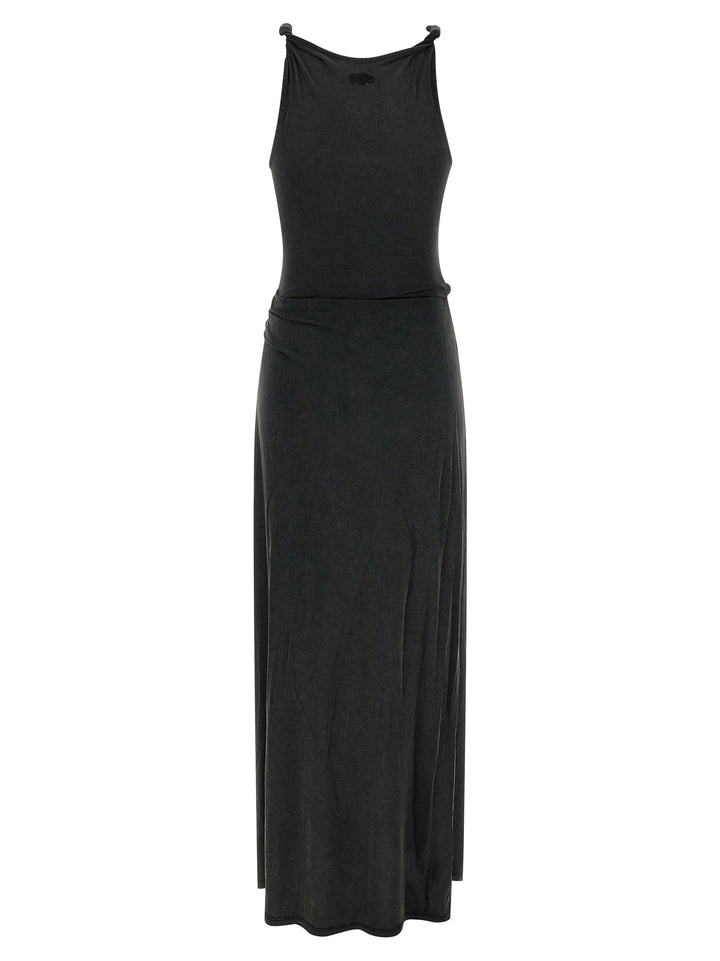 Diesel Black Modal Long Dress
