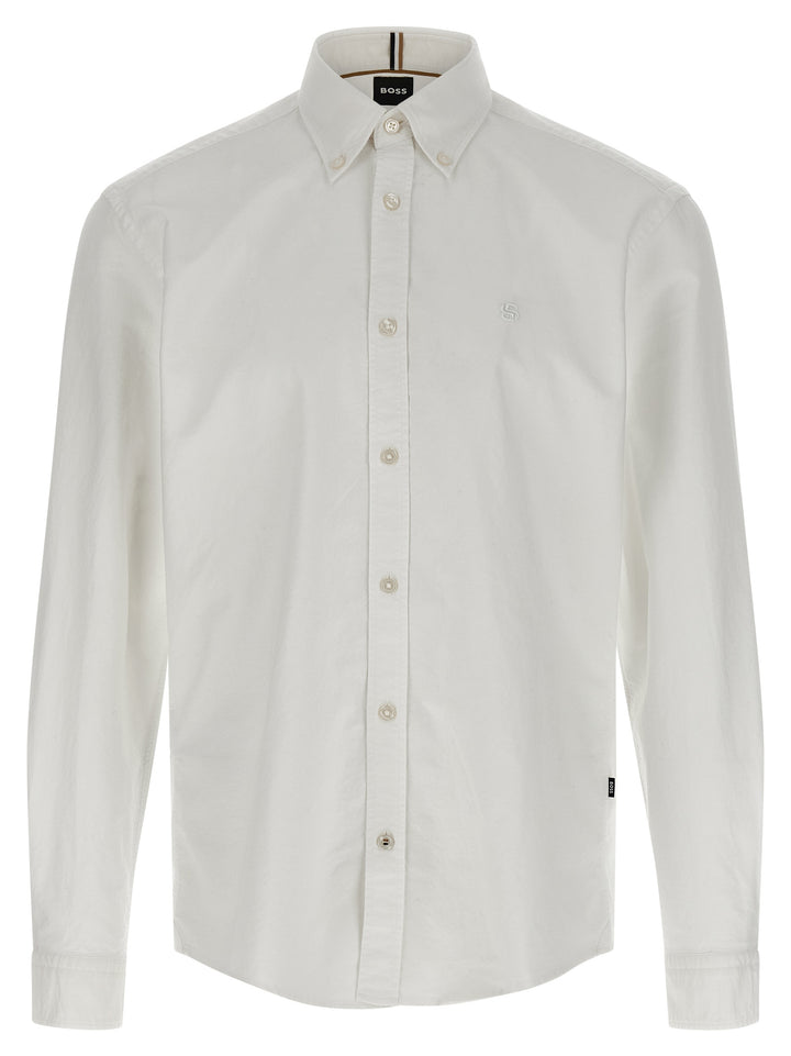 Hugo Boss White Cotton Blouse
