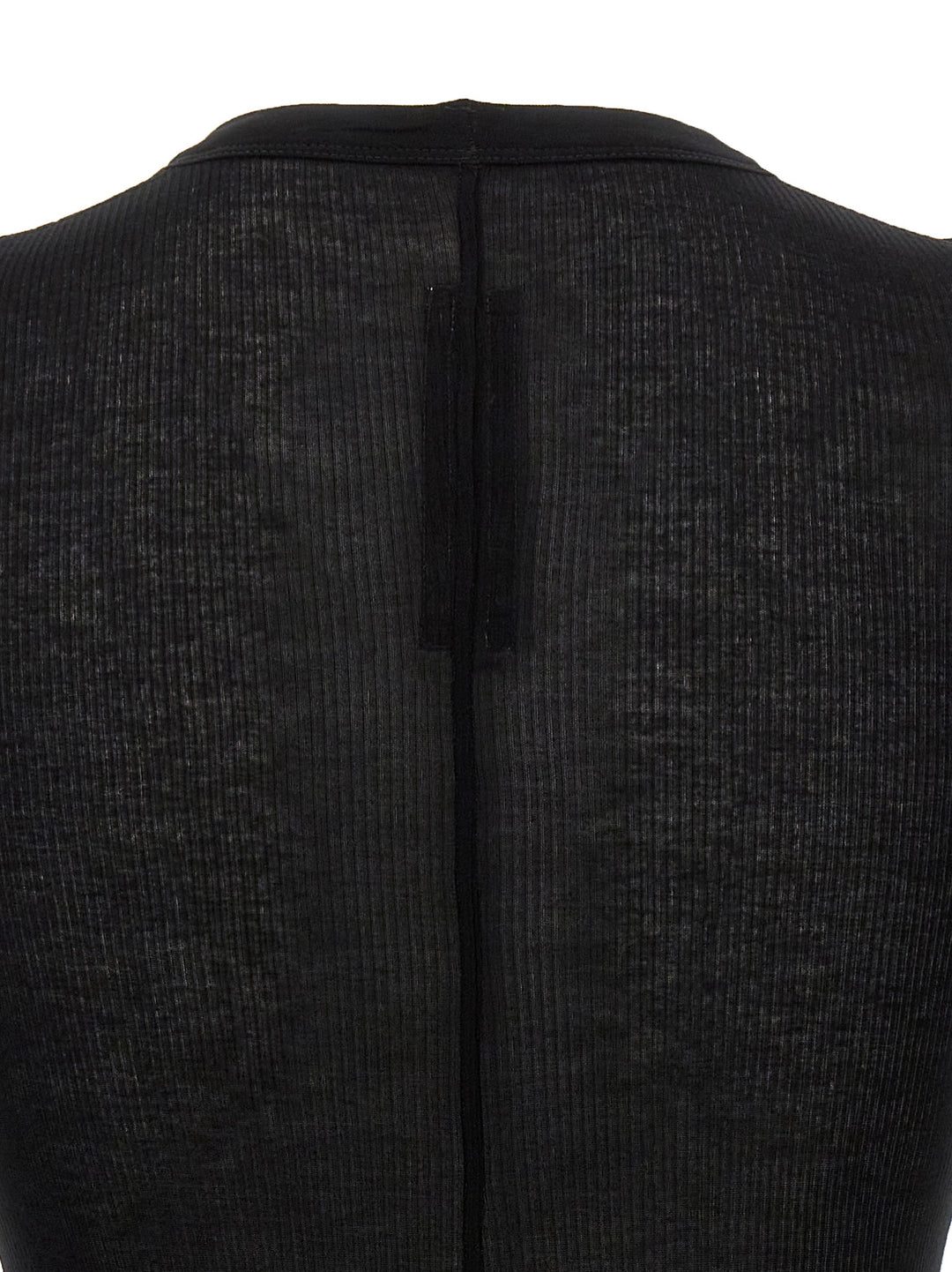 Rick Owens Black Viscose T-Shirt