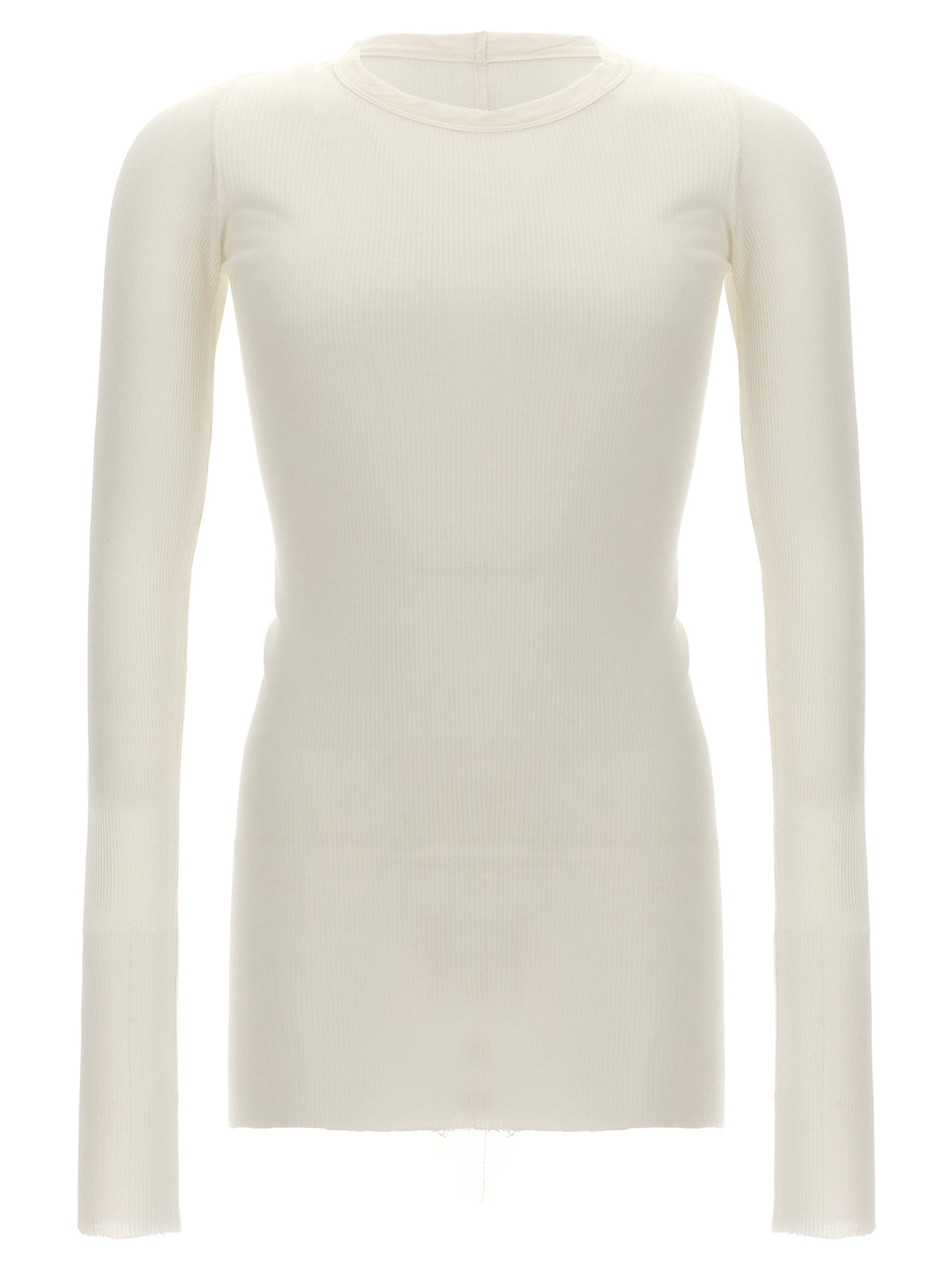 Rick Owens White Viscose T-Shirt