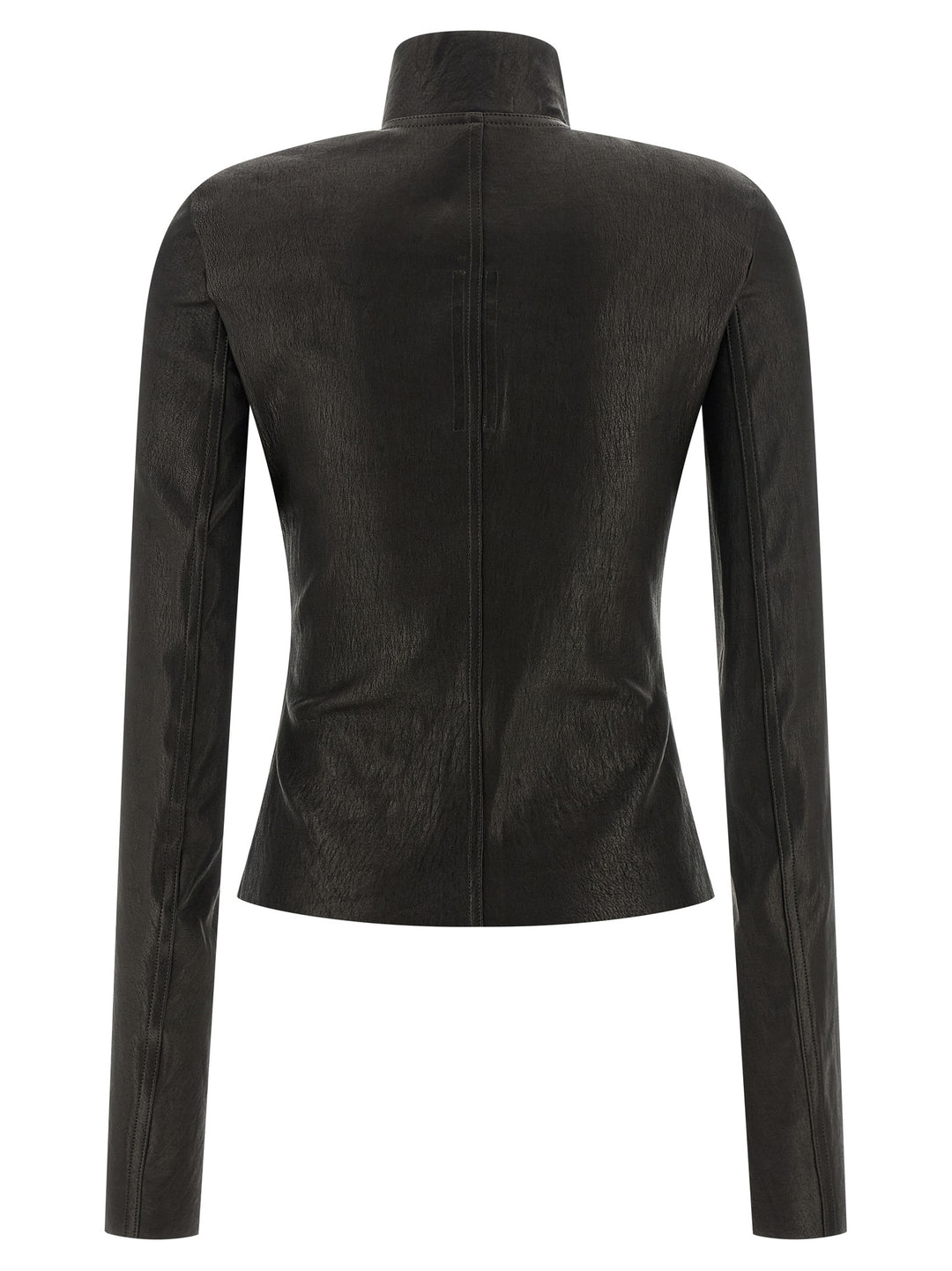 Rick Owens Black Lamb Leather Leather Jacket