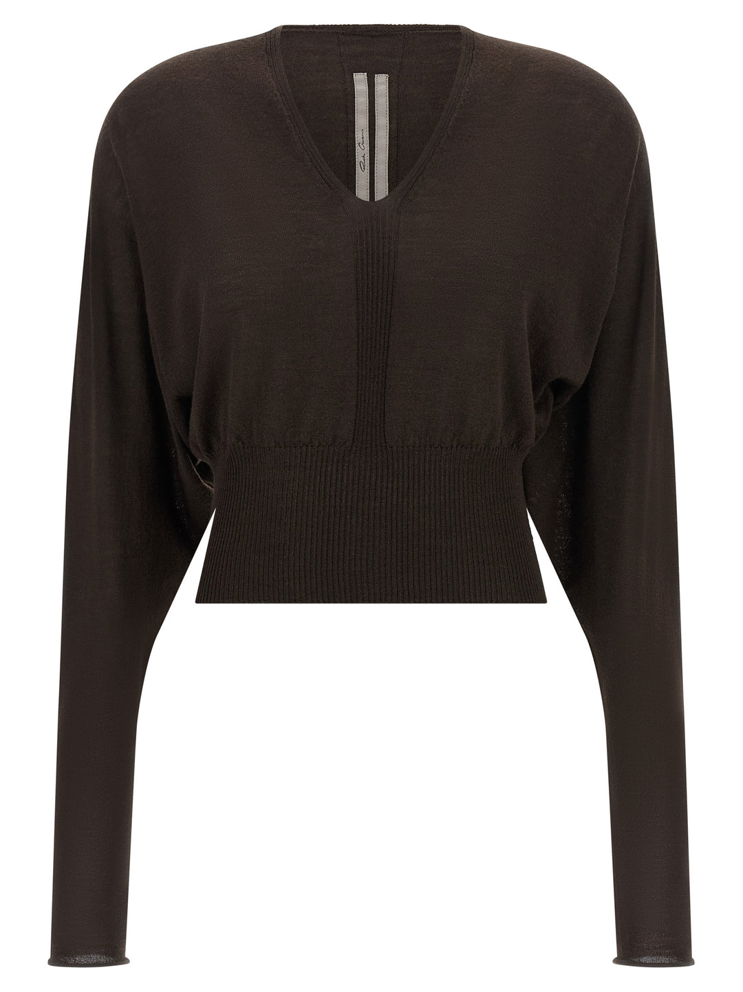 Rick Owens Brown Virgin Wool Shirt
