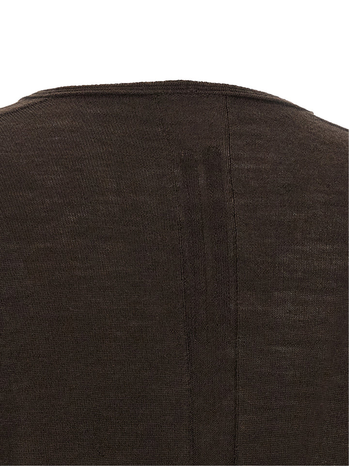 Rick Owens Brown Virgin Wool Shirt