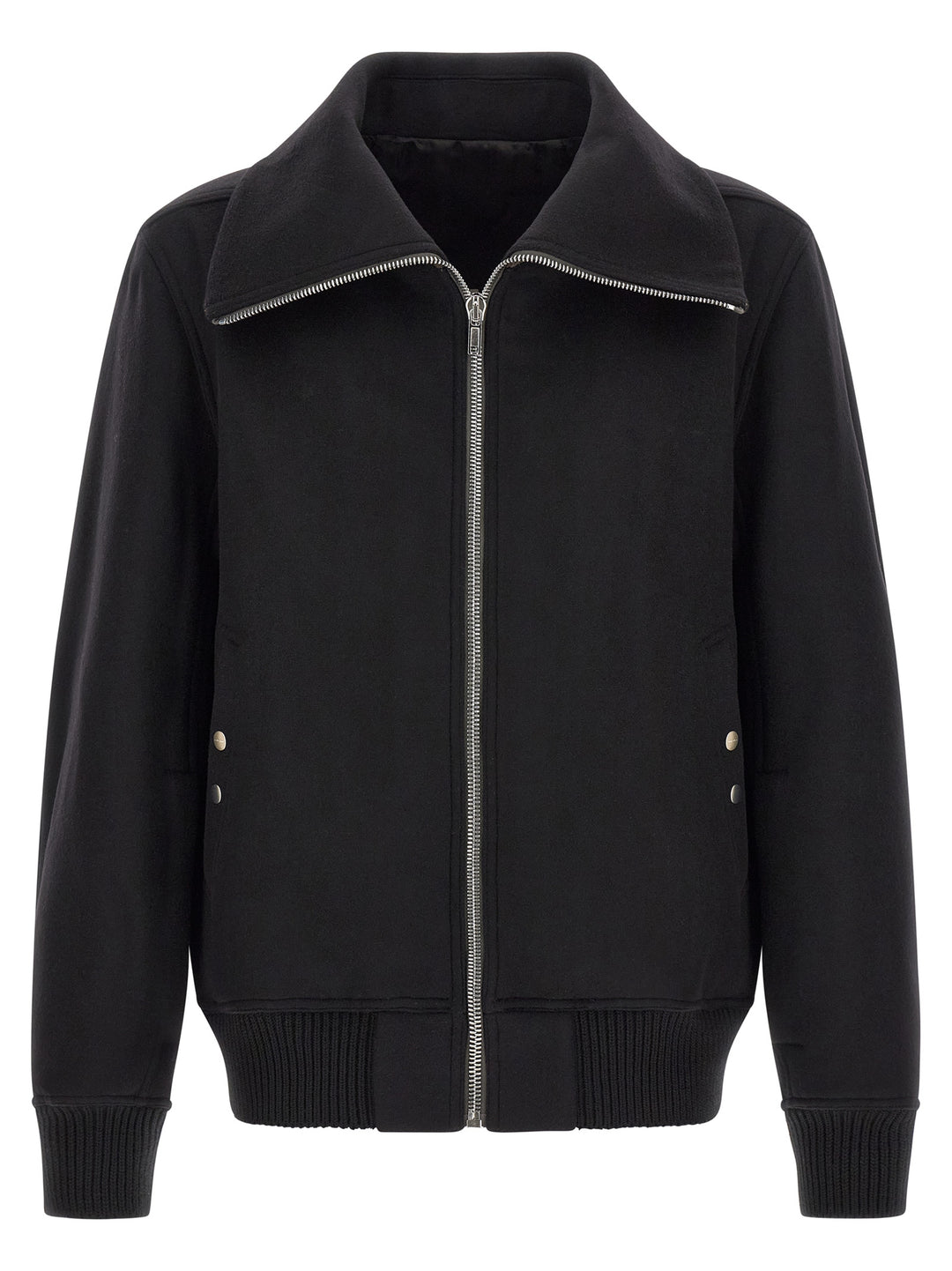 Rick Owens Black Virgin Wool Bomber
