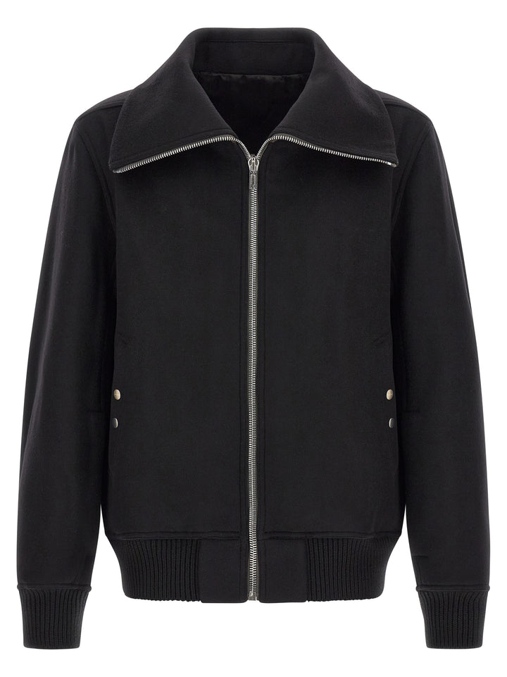 Rick Owens Black Virgin Wool Bomber