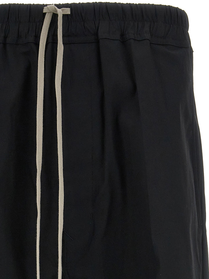 Rick Owens Black Cotton Casual Pants