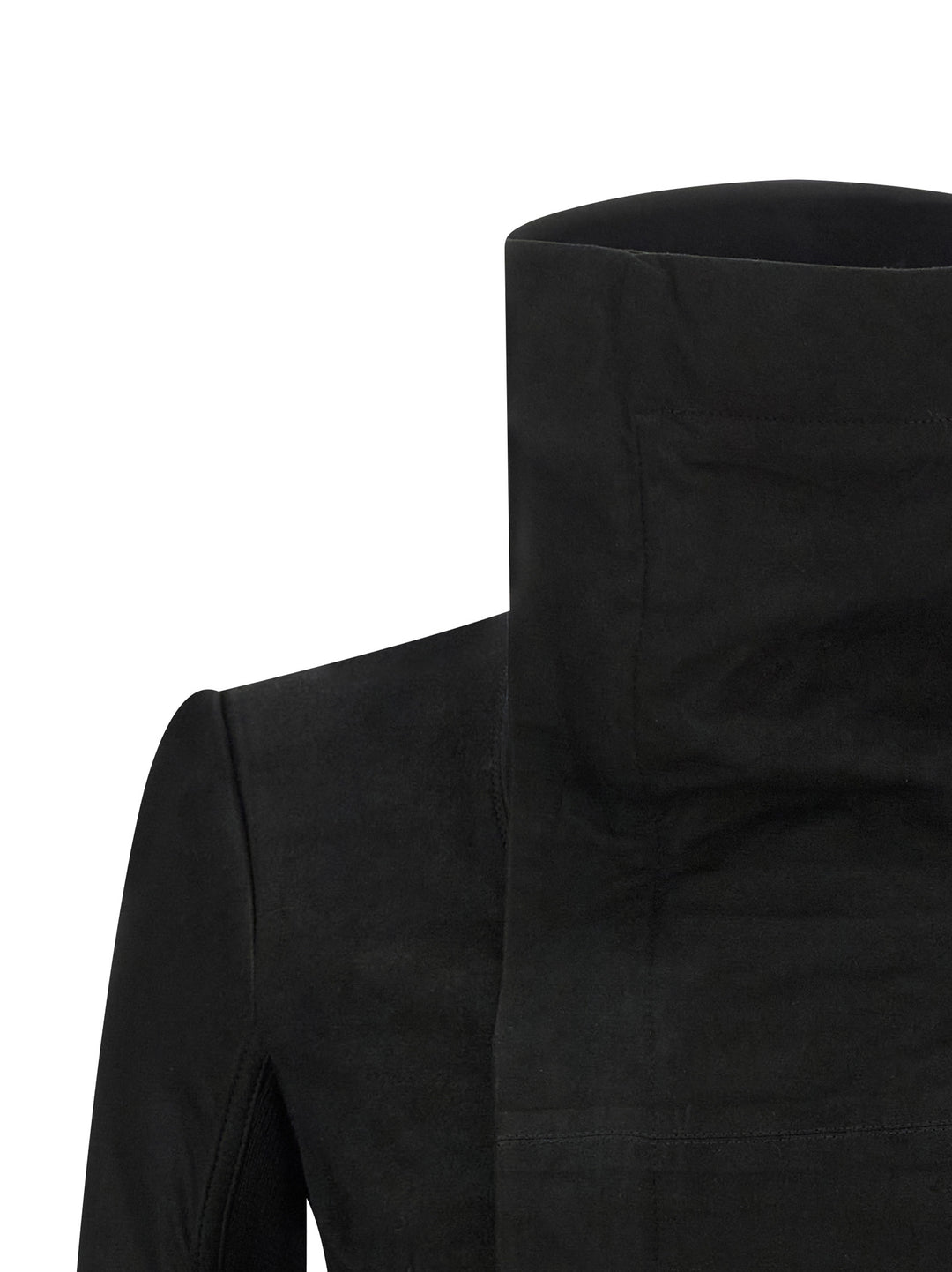 Rick Owens Black Lamb Leather Leather Jacket
