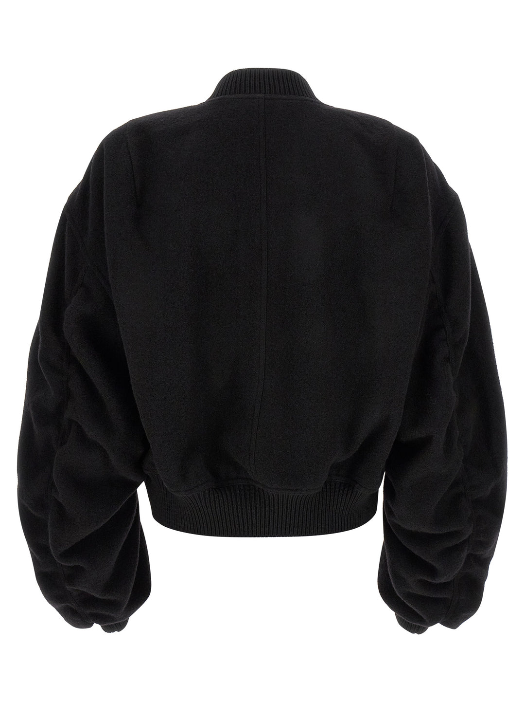 Rick Owens Black Virgin Wool Bomber