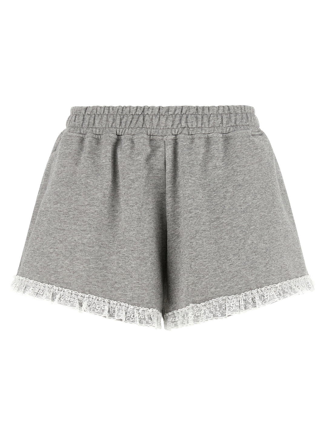 Ganni Gray Organic Cotton Bermuda Shorts