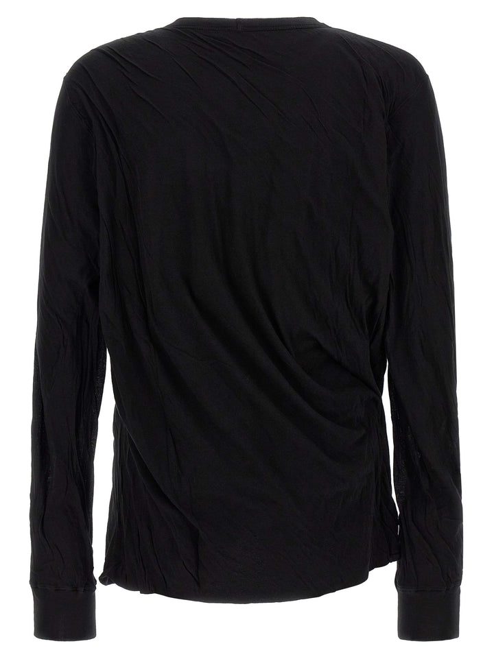 Rick Owens Black Cotton T-Shirt