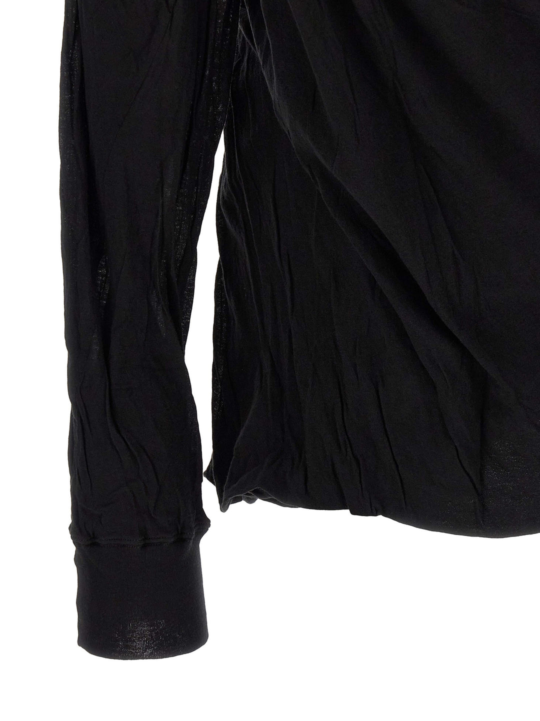 Rick Owens Black Cotton T-Shirt