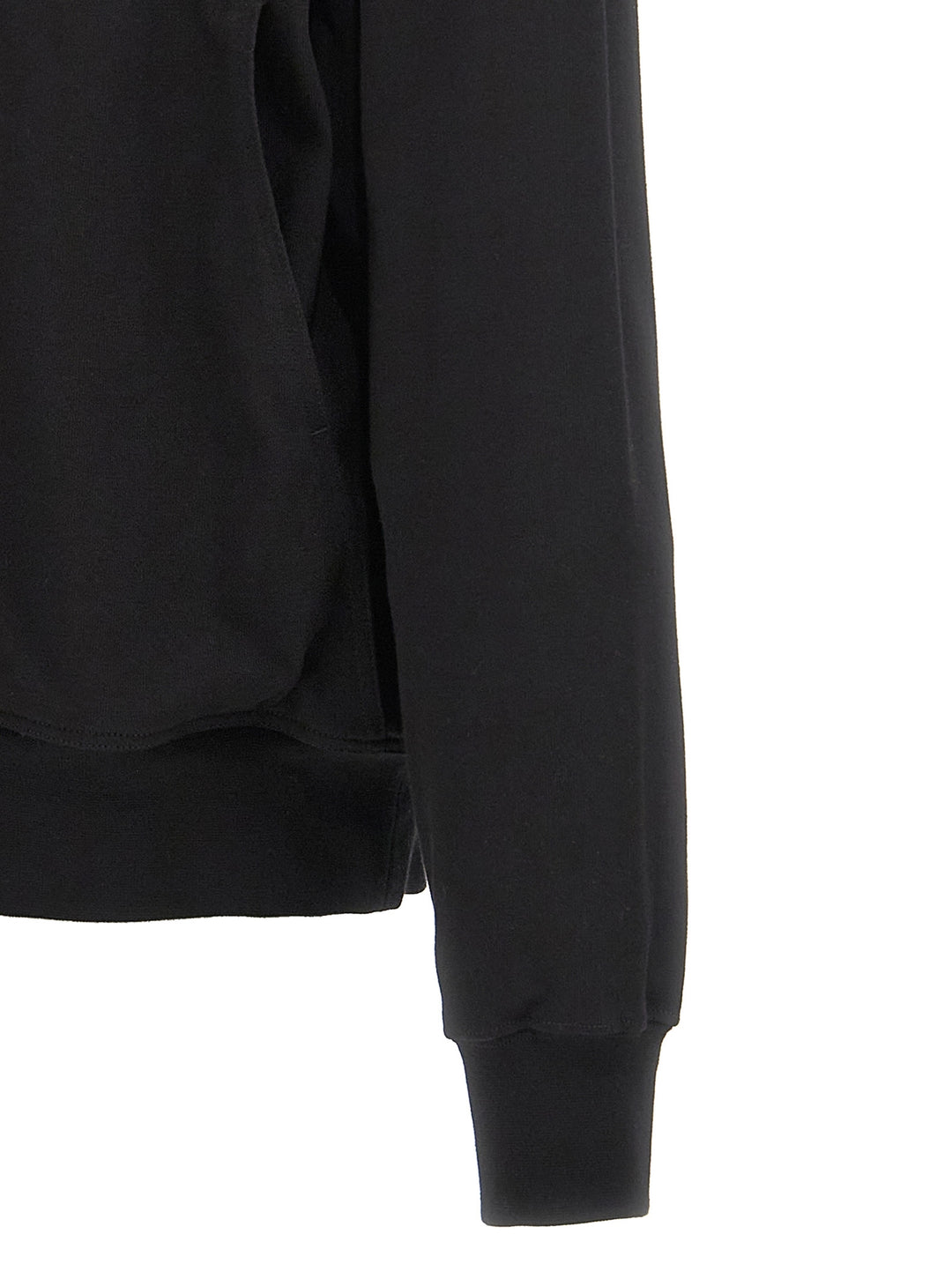Rick Owens Black Cotton Hoodie